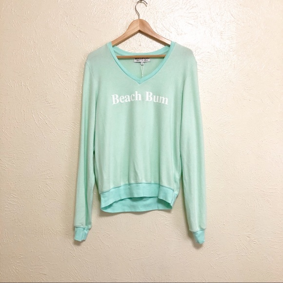 New Wildfox Beach Bum V Neck Sweater - Picture 2 of 5